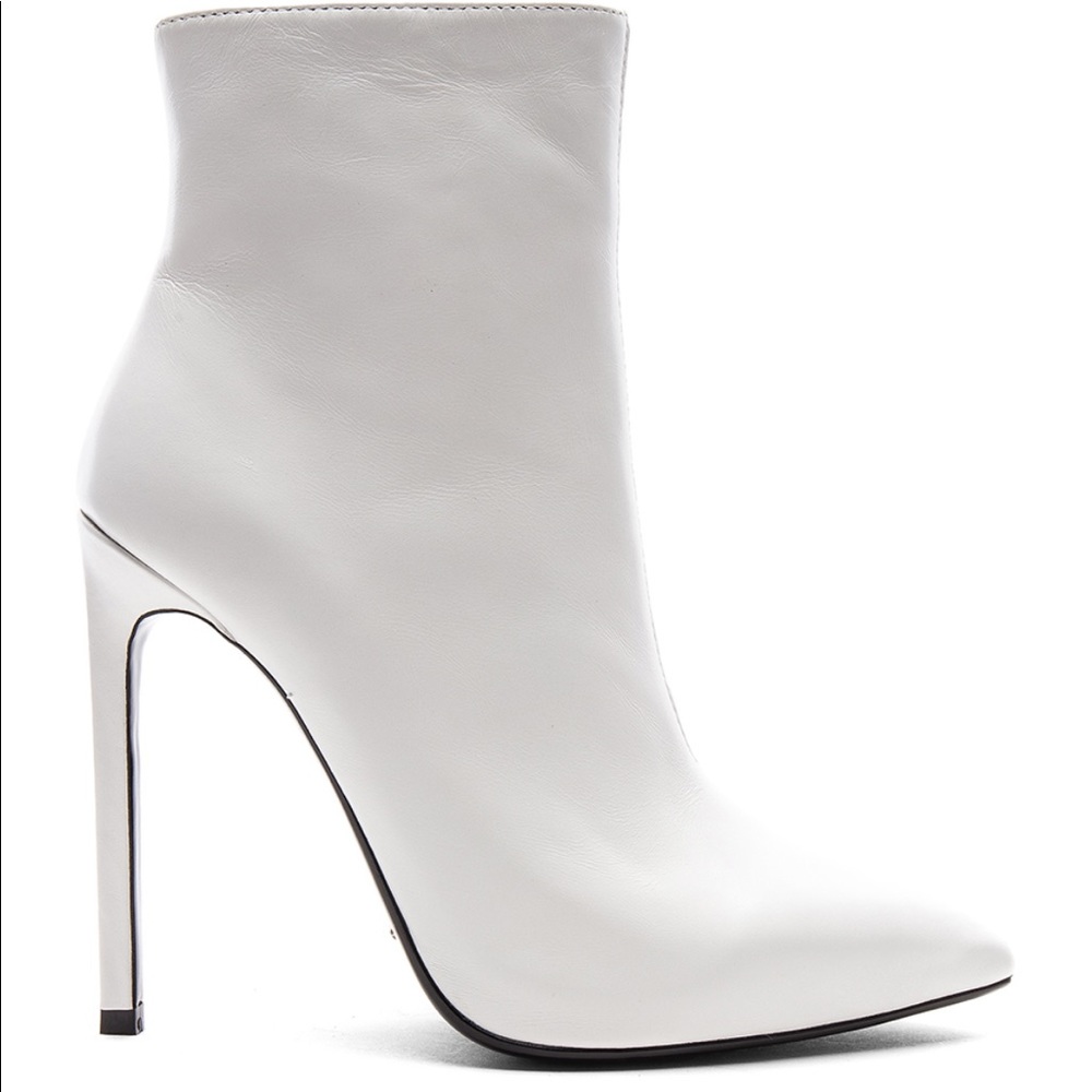 NEW Tony Bianco White Leather Booties
